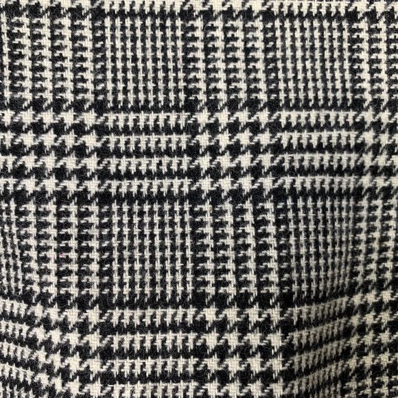 Savanna Wool Blend Pencil Skirt Sz 12 Career Windowpane Houndstooth Plaid Lined - Picture 4 of 10